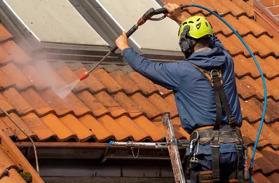 Démoussage et hydrofuge de toiture à Monès